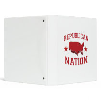 REPUBLICAN NATION VINYL BINDER