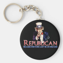 Republican, Not On Welfare Keychains