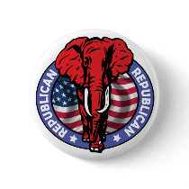 Republican Party Elephant - McCain buttons by spacedust Republican Party Elephant - McCain buttons