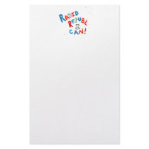 Republican passionate rabid supporter fun word art personalized stationery