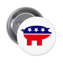 Republican Pig button