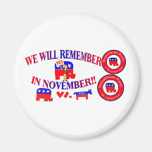 Republican Remember In November Anti ObamaCare Refrigerator Magnets