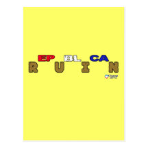 Republican Ruin...Obama 2012 Post Card