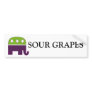 Republican, SOUR GRAPES Bumper Stickers