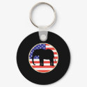 republican symbol elephant design keychains