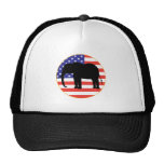 republican symbol elephant design mesh hat
