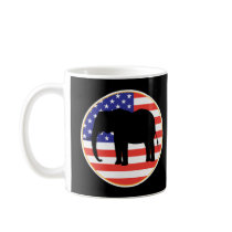 republican symbol elephant design mug