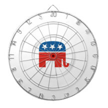 republican usa party dart board