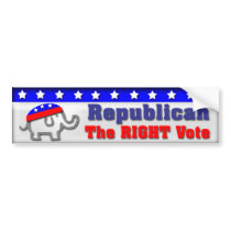 Republican Vote Bumper Stickers