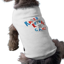 Republican voter rabid supporter fun word art dog clothing