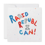 Republican voter rabid supporter fun word art announcement