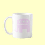 Republican Woman Pink Elephant Coffee Mug mugs
