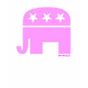 Republican Woman Pink Elephant T Shirt shirt