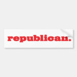 republicano etiqueta de parachoque