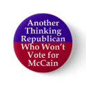 Republicans Against McCain Button by irregulargoods Republicans Against McCain Button