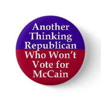 Republicans Against McCain Button by irregulargoods Republicans Against McCain Button