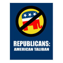 Republicans - American Taliban Postcard