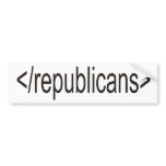 </republicans> bumper stickers