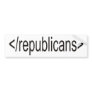 </republicans> bumper stickers