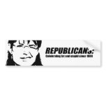 Republicans - Celebrating fat and stupid bumper stickers