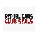 Republicans Club Seals Post Card