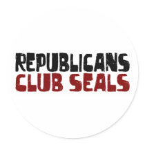 Republicans Club Seals Round Sticker