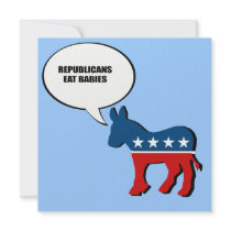 Republicans eat babies invitations by AntiRepublican Republicans eat babies invitations