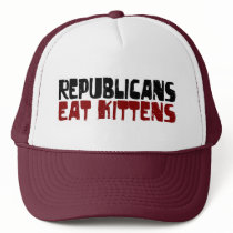 Republicans Eat Kittens hats