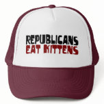 Republicans Eat Kittens Mesh Hats