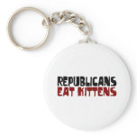 Republicans Eat Kittens Keychain