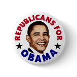Republicans For Barack Obama Button buttons