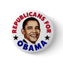 Republicans For Barack Obama Button