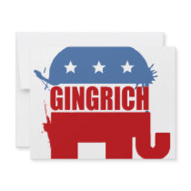 Republicans for Gingrich invitations by GingrichShirts Republicans for Gingrich invitations