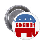 Republicans for Gingrich Pinback Buttons