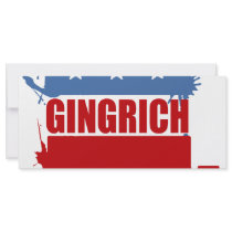 Republicans for Gingrich rack cards by GingrichShirts Republicans for Gingrich rack cards