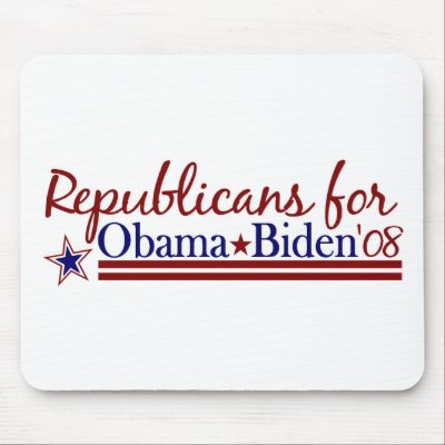 Republicans for Obama Biden Mouse Pads by worldsfair