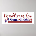 Republicans for Obama Biden Poster