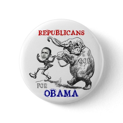 Republicans For Obama Button by elfyboy