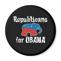 Republicans for Obama Magnets