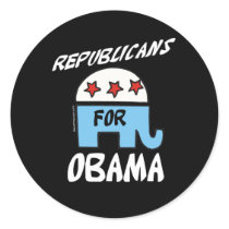 Republicans for Obama Stickers by obama_2008 Republicans for Obama Stickers