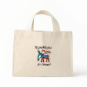 Republicans For Obama Striped Bag by republicansforchange Republicans For Obama Striped Bag