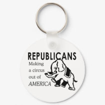 Republicans - Making a circus out of America keychains