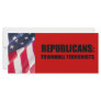 Republicans - Townhall Terrorists Rack Card