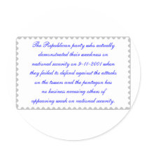 Republicans weak on Defense Almost a stamp stickers