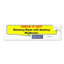 Republicans will destroy Medicare Bumper Sticker
