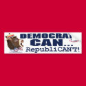 Republican't Donkey Head Bumper Sticker bumper stickers by TheDemocratDonkey Republican't Donkey Head Bumper Sticker bumper stickers