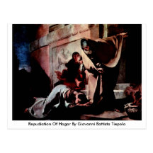 Repudiation Of Hagar By Giovanni Battista Tiepolo Post Cards