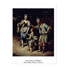 Repudiation Of Hagar By Seekatz Johann Conrad Postcards