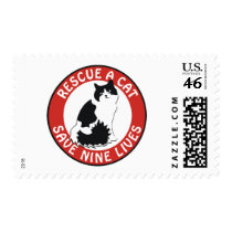 Rescue a Cat, Save Nine Lives postage