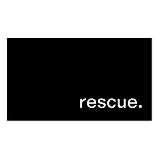 Rescue Business Card